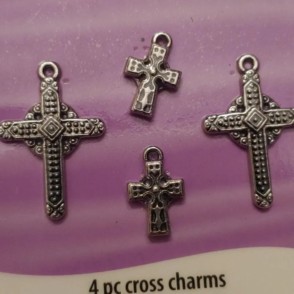 10 pkgs 4 pieces each Cross Charms